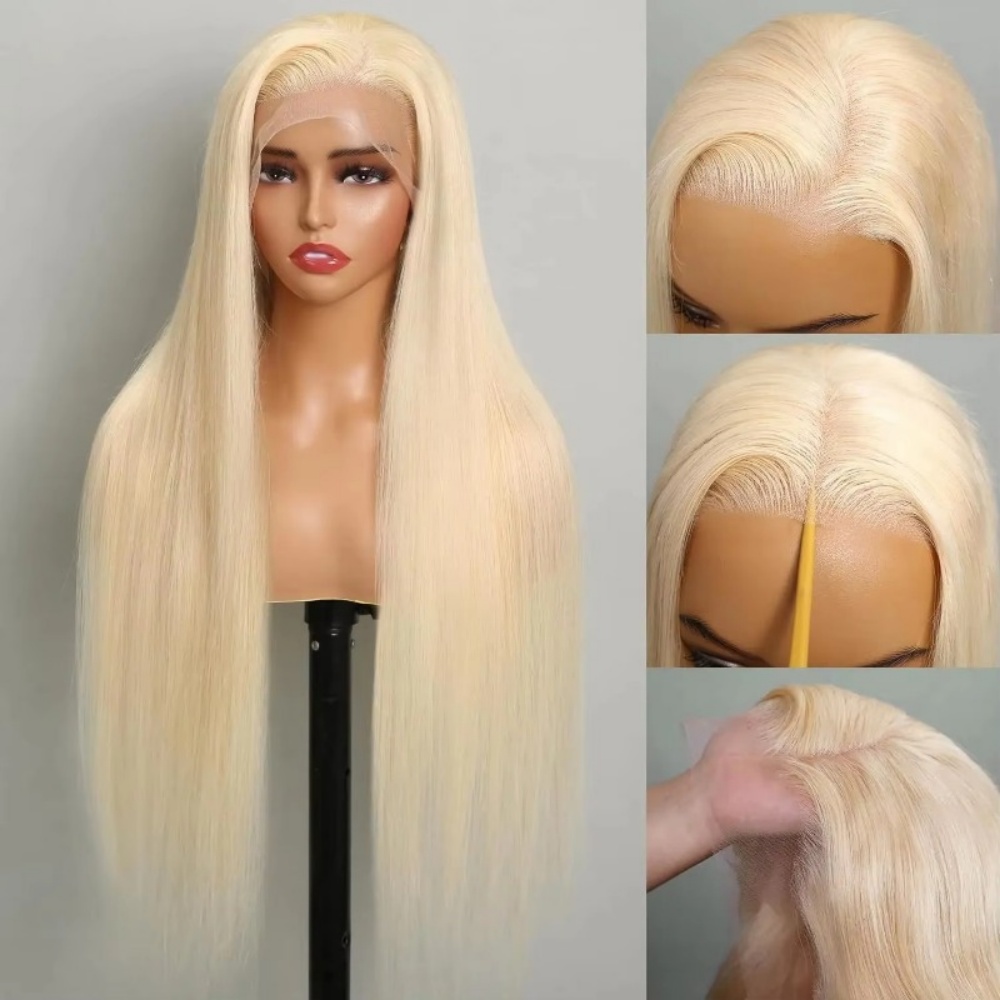 Lace Front Wig - วิกผมแท้สีบลอนด์ 613 แบบ HD Lace Front