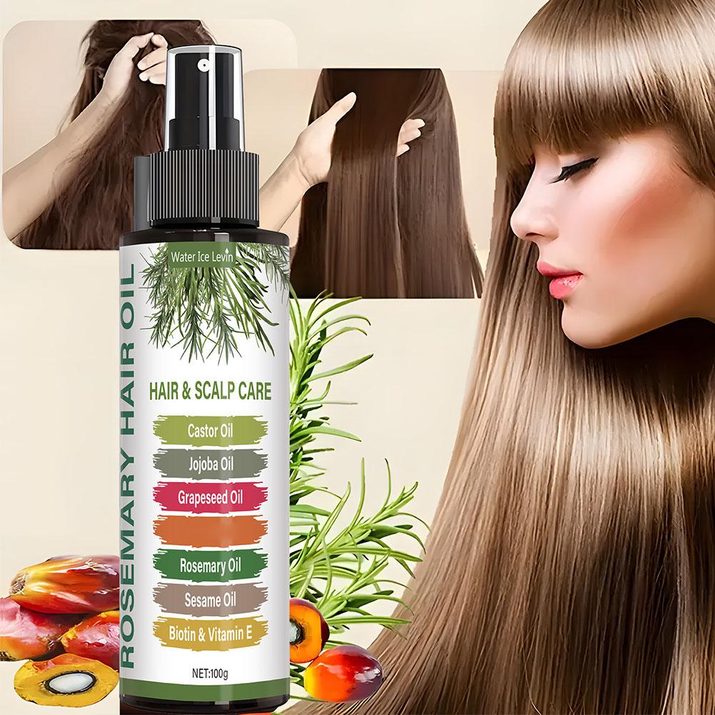 Hair Care Essence - น้ำมันโรสแมรี่ 100 กรัม บำรุงหนังศีรษะอย่างเข้มข้น สำหรับผมเสียและผมร่วง ช่วยเร่งการเจริญเติบโตของเส้นผม