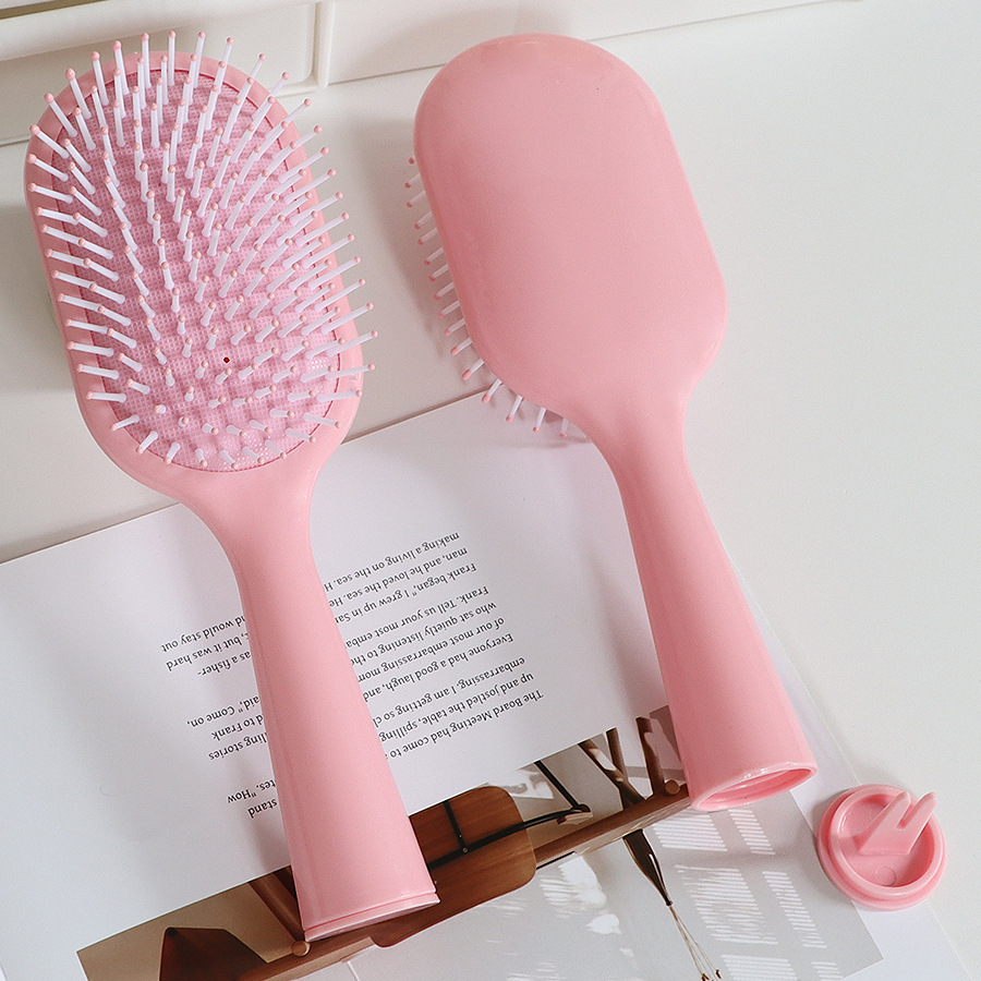 แปรงหวีผมแบบเบาะลมสีสันสดใส ขน - Hair Care Routine บทวิจารณ์และราคา