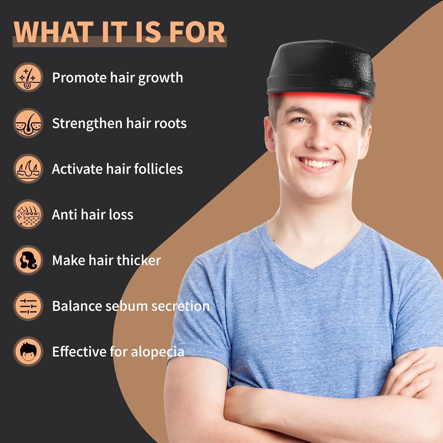 หมวกเลเซอร์กระตุ้นการงอกของเส้ - Hair Care Routine บทวิจารณ์และราคา