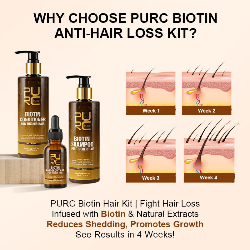 PURC Biotin Hair Growth Oil แช - Hair Care Routine บทวิจารณ์และราคา