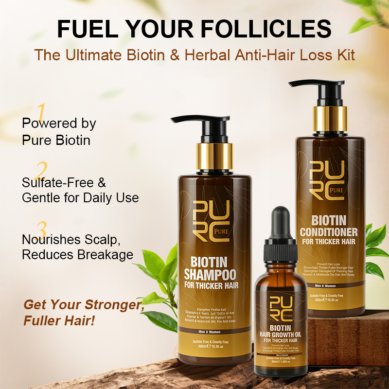 PURC Biotin Hair Growth Oil แช - Hair Care Routine บทวิจารณ์และราคา