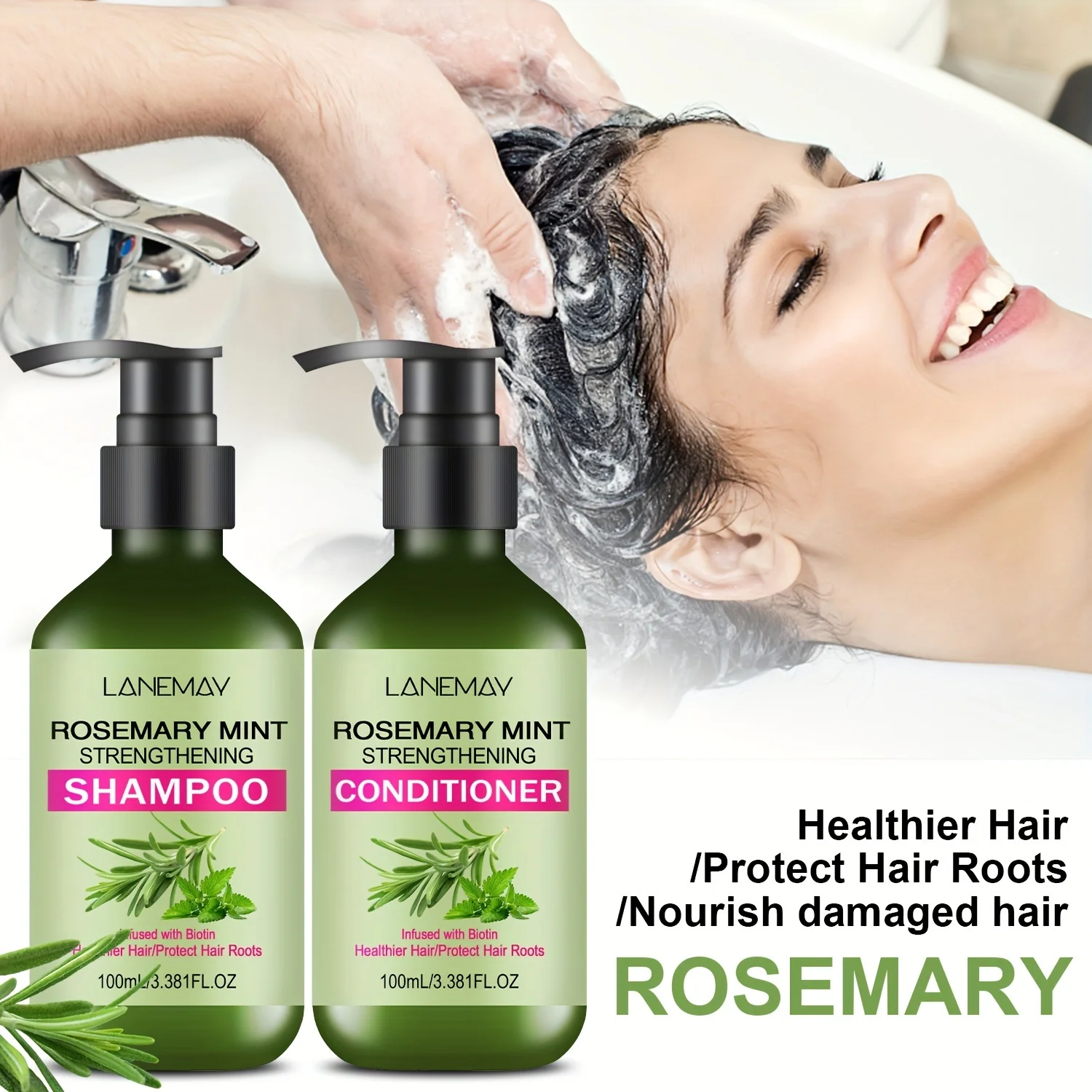 ชุดแชมพูและครีมนวดผมโรสแมรี่มิ - Hair Care Routine บทวิจารณ์และราคา
