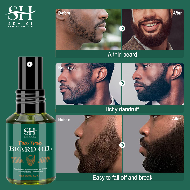 Tea Tree Beard Oil ชุดสําหรับช - Hair Care Routine บทวิจารณ์และราคา